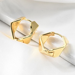 Brass Hoop Earrings&nbsp;EJEW-S249-06G