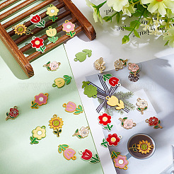 40Pcs 10 Style Alloy Enamel Pendants&nbsp;ENAM-AR0001-57