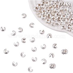 Brass Crimp Beads Covers&nbsp;KK-PH0004-19S-NF