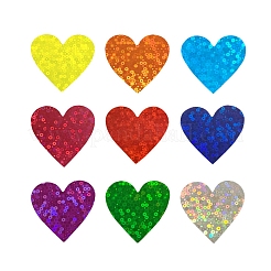 Sparkle Waterproof Plastic Laser Stickers&nbsp;STIC-PW0001-048A