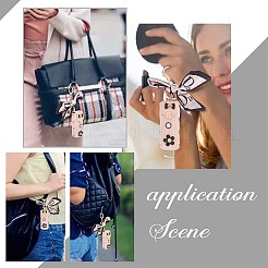 PU Leather Lipstick Storage Bag Pendant Keychain&nbsp;KEYC-WH0036-23A