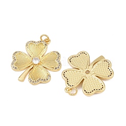 Brass Cubic Zirconia Pendants&nbsp;KK-L251-54G