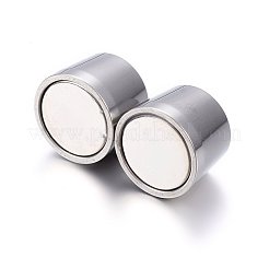Tarnish Resistant 304 Stainless Steel Magnetic Clasps with Glue-in Ends&nbsp;STAS-E440-55P