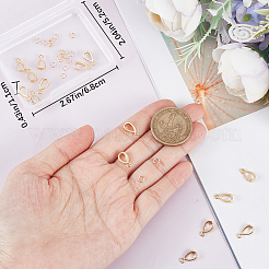 16Pcs Brass Pave Clear Cubic Zirconia Teardrop Tube Bails&nbsp;KK-BBC0008-61