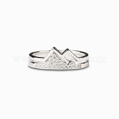 Fashionable 925 Sterling Silver Cubic Zirconia Adjustable Finger Rings&nbsp;FS-WG3B4E0-01
