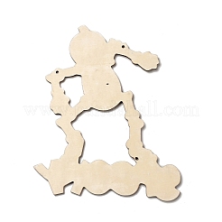 Single Face Printed Wood Big Pendants&nbsp;WOOD-I010-04A