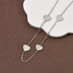 304 Stainless Steel Link Chain Necklaces for Women Men&nbsp;NJEW-K292-01F-P