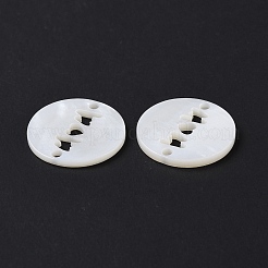 Natural Freshwater Shell Connector Charms&nbsp;SHEL-H001-08
