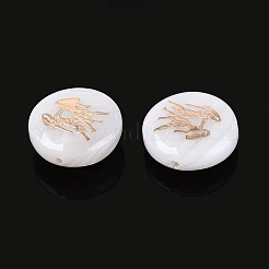 Natural Freshwater Shell Beads&nbsp;SHEL-N037-02G-G