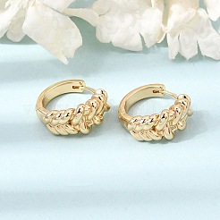 Brass Hoop Earrings for Women&nbsp;KK-CBACA55-14G