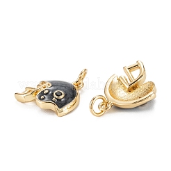 Brass Enamel Charms&nbsp;KK-C223-08G