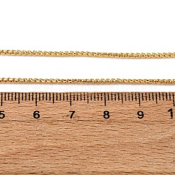 1.5MM Brass Box Chain Necklaces&nbsp;NJEW-C094-04G