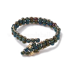 Glass Seed Bead Finger Rings&nbsp;RJEW-JR00875-02