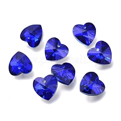 Electroplate Glass Charms&nbsp;X-RGLA-L026-B