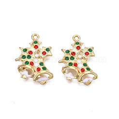 Rack Plating Alloy Enamel Pendants&nbsp;ENAM-N055-134