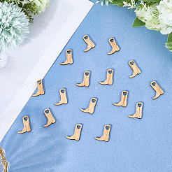 2 Bags Miniature Wooden Cowboy Boots Embellishments Crafts&nbsp;DJEW-SP0001-08
