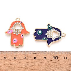 Alloy Rhinestone & Enamel Pendants&nbsp;PALLOY-T092-11