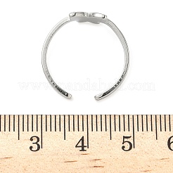 304 Stainless Steel Adjustable Cuff Rings&nbsp;RJEW-Z105-01P-02