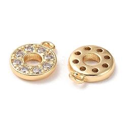 Brass Micro Pave Cubic Zirconia Charms&nbsp;KK-Q779-01G