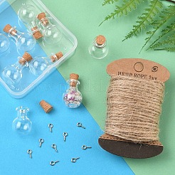 DIY Glass Bottle Pendants Making Kits&nbsp;DIY-YW0011-05