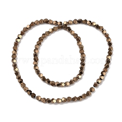 Electroplated Synthetic Non-magnetic Hematite Beads Strands&nbsp;G-A234-G03-01F