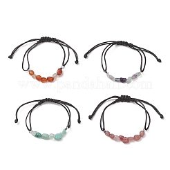 Natural Gemstone Chip Beads Link Bracelets&nbsp;BJEW-JB13310