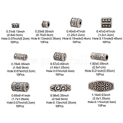 100Pcs 10 Style CCB Plastic Beads&nbsp;CCB-YW0001-30