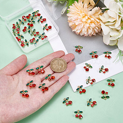 32Pcs Rack Plating Alloy Rhinestone Pendants&nbsp;FIND-ME0002-42