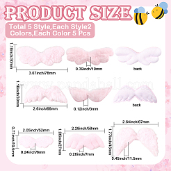 50Pcs 10 Styles Wing Imitation Rabbit Hair Ornament Accessories&nbsp;DIY-SC0032-25