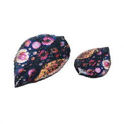 2Pcs Transparent Epoxy Resin Pendants&nbsp;RESI-T057-96