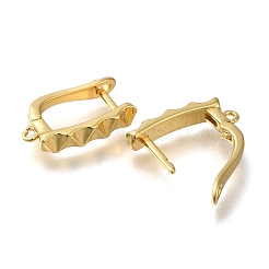 Rack Plating Brass Hoop Earring Findings&nbsp;EJEW-H143-03G