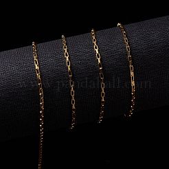 3.28 Feet Ion Plating(IP) 304 Stainless Steel Venetain Chains&nbsp;X-CHS-H007-34G