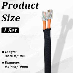 10M Flexible Plastic Cable Wrap Cord Protector&nbsp;OCOR-CL0001-05B