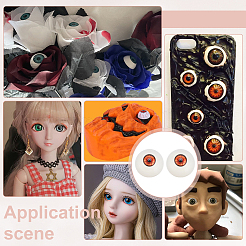 2 Pairs Plastic Craft Eyes&nbsp;DIY-PH0029-61A