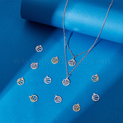 24Pcs 4 Styles  Stainless Steel Charms&nbsp;STAS-UN0058-10