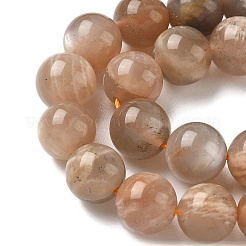 Round Natural Multi-Moonstone Beads Strands&nbsp;LS-G-I176-09-8mm-02