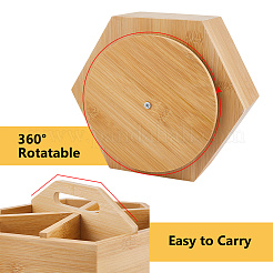 Rotary Bamboo Pen Holder&nbsp;AJEW-WH0709-256