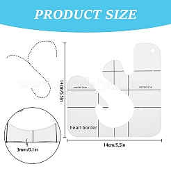 Transparent Acrylic Sewing Template&nbsp;DIY-GF0002-92