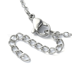 Stainless Steel Macrame Pouch Empty Stone Holder for Pendant Necklaces Making&nbsp;NJEW-TA00121-02