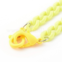 Personalized Acrylic Curb Chain Necklaces&nbsp;NJEW-JN03515-05