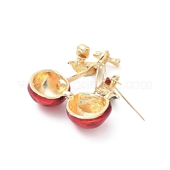 Cherry Enamel Pins&nbsp;JEWB-C043-01G
