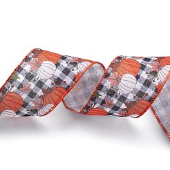 10M Thanksgiving Day Theme Wired Linen Ribbon&nbsp;OCOR-G013-02A