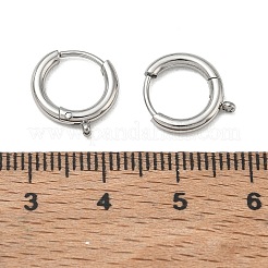 304 Stainless Steel Huggie Hoop Earring Findings&nbsp;SA-CBA1CA2-11P