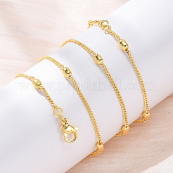 Brass Satellite Chains Necklaces for Women&nbsp;NJEW-D302-67G