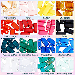 672~800pcs 16 Colors Opaque Acrylic Slide Charms&nbsp;OACR-NB0001-48