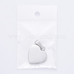 Tarnish Resistant Fashionable 304 Stainless Steel Stamping Blank Tag Pendants&nbsp;STAS-J002B-01