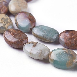 Natural Aqua Terra Jasper Beads Strands&nbsp;G-F612-05