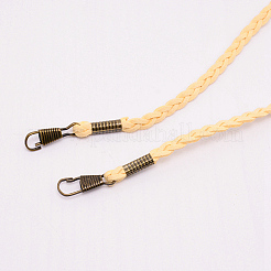 Polyester Cord Chain Short Thick Shoulder Strap&nbsp;LS-FIND-WH0056-25AB-04