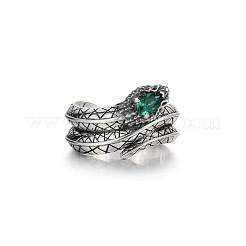 Brass Pave Cubic Zirconia Cuff Open Rings&nbsp;WG57096-01