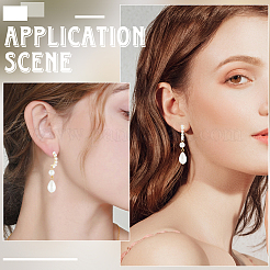 5 Pairs Rack Plating Brass Studs Earrings Findings&nbsp;KK-BBC0020-92